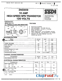 Datasheet 2N5008 manufacturer SSDI